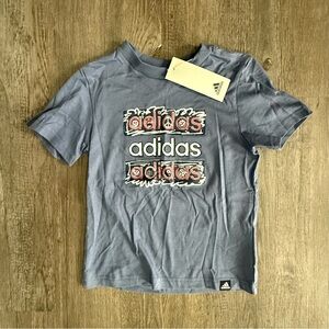 Adidas Kids Blue Graphic T-Shirt